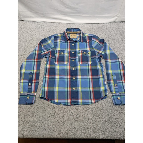 Hollister Other - Hollister Plaid Long Sleeve Shirt Medium Large Buttons Western Preppy Retro Y2K